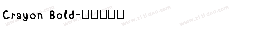 Crayon Bold字体转换